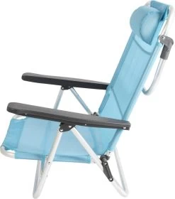 Bo-Camp Beach Chair - Monaco - Aluminium - Blauw -Buiten Kamperen 1057x1200