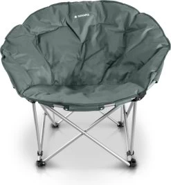 Navaris Klapstoel XXL - Campingstoel Met Opbergtas - Draagbare Stoel Voor Kamperen, Festivals En Vissen -Strandstoel - Inklapbaar - Grijs -Buiten Kamperen 1110x1200 1