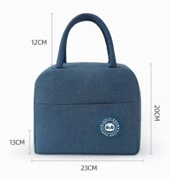 Merkloos Koeltas Lunch - Lunchtas Volwassenen - Kinderen - Lunchtrommel - Picknicktas - Koelzak - Coolbag - Waterdicht - Lunchtas - Koeltasje - Donker Blauw -Buiten Kamperen 1135x1200 3