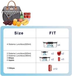 HN® Lunchtas Grijs Pijlen, Geïsoleerde Koeltas, Lekvrij, Extra Grote Opening Voor De Lunch Box, 25×16,5×26cm Design Heren En Dames 13 HN® Lunchtas Grijs Pijlen, Geïsoleerde Koeltas, Lekvrij, Extra Grote Opening Voor De Lunch Box, 25×16,5×26cm Design Heren En Dames -Buiten Kamperen 1138x1200 1