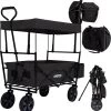 AREBOS Handwagen Vouwbare Dak Handwagen Vouwbare Trolley Uitrustingswagen Zwart -Buiten Kamperen 1139x1200 2