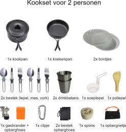 Hikr® Camping Pannenset - Complete 22-delige Kookset - Lichtgewicht - Kookgerei Servies - Outdoor - BPA-vrij - Keukengerei Set -Buiten Kamperen 1144x1200 5