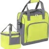 Basis Sterke Koeltas Set - 25 + 10 Liter - Lunchtas - Geïsoleerde Koeltassen - Picknicktas - Coolerbag - Groen -Buiten Kamperen 1150x1200