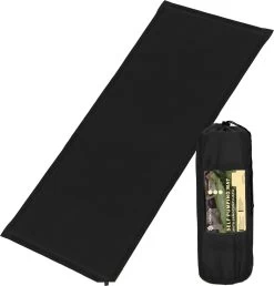 Springos Slaapmat | Zelfopblazend | 180 Cm | Inclusief Hoes | Zwart -Buiten Kamperen 1150x1200 2