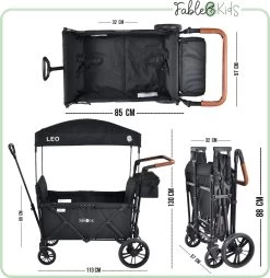 FableKids LEO X2 Lite Opvouwbare Handkar Met Dak Onyx Zwart 23 FableKids LEO X2 Lite Opvouwbare Handkar Met Dak Onyx Zwart -Buiten Kamperen 1167x1200 2