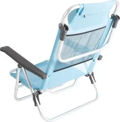 Bo-Camp Beach Chair - Monaco - Aluminium - Blauw -Buiten Kamperen 1176x1200