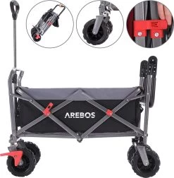 AREBOS Opvouwbare Steekwagen Met Telescopische Stang Draagvermogen 100 Kg -Buiten Kamperen 1178x1200 2