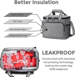 IBright Koeltas Opvouwbaar 15 Liter - 4 Laags Geïsoleerde Lunchtas - Waterdicht - Zwart 16 IBright Koeltas Opvouwbaar 15 Liter - 4 Laags Geïsoleerde Lunchtas - Waterdicht - Zwart -Buiten Kamperen 1182x1200 3