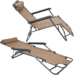 Ligstoel Opvouwbaar 155x60cm - Lichte Ligbed Relaxstoel Tuinstoel Campingstoel Strandstoel -Buiten Kamperen 1186x1200