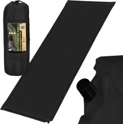 Springos Slaapmat | Zelfopblazend | 180 Cm | Inclusief Hoes | Zwart -Buiten Kamperen 1190x1200 12