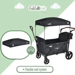 FableKids LEO X2 Lite Opvouwbare Handkar Met Dak Onyx Zwart 16 FableKids LEO X2 Lite Opvouwbare Handkar Met Dak Onyx Zwart -Buiten Kamperen 1194x1200 4