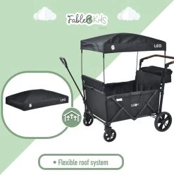 FableKids LEO X4Lite Opvouwbare Handkar Met Dak Onyx Zwart 20 FableKids LEO X4Lite Opvouwbare Handkar Met Dak Onyx Zwart -Buiten Kamperen 1194x1200 5
