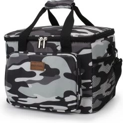 Packaway 4 Laags Geïsoleerde Koeltas - Lunchtas 15 Liter - Camouflage Grijs -Buiten Kamperen 1195x1200 1