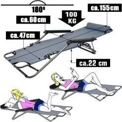 Ligstoel Opvouwbaar 155x60cm - Lichte Ligbed Relaxstoel Tuinstoel Campingstoel Strandstoel 29 Ligstoel Opvouwbaar 155x60cm - Lichte Ligbed Relaxstoel Tuinstoel Campingstoel Strandstoel -Buiten Kamperen 1196x1200