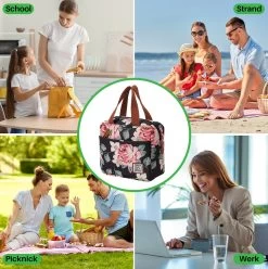 Brisby 4 Laags Geïsoleerde Koeltas - Lunchtas 4 Liter - Bloemetjes -Buiten Kamperen 1197x1200 20