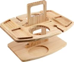 Merkloos Houten Outdoor Wijntafel Draagbare Houten Picknicktafel Mini Campingtafels Met Wijnglas Houder Voor Tuin Outdoor Camping Picknick Strand - Plataan Hout - Wijn 16 Merkloos Houten Outdoor Wijntafel Draagbare Houten Picknicktafel Mini Campingtafels Met Wijnglas Houder Voor Tuin Outdoor Camping Picknick Strand - Plataan Hout - Wijn -Buiten Kamperen 1200x1000