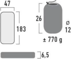 High Peak Tulsa Slaapmat - Donkergrijs -Buiten Kamperen 1200x1000 6