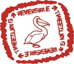 Polydaun Pelikaan Junior - Kinderslaapzak - Blauw/rood - 70x160 Cm Reversibel -Buiten Kamperen 1200x1031