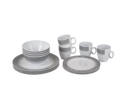 Bo-Camp - Servies - Classic - 16-Delig - Wit/Grijs -Buiten Kamperen 1200x1050 23