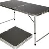 Aluminium Kampeertafel 120x60cm - Campingtafel Inklapbaar - 3-voudig Verstelbare Vouwtafel Antraciet -Buiten Kamperen 1200x1050 3