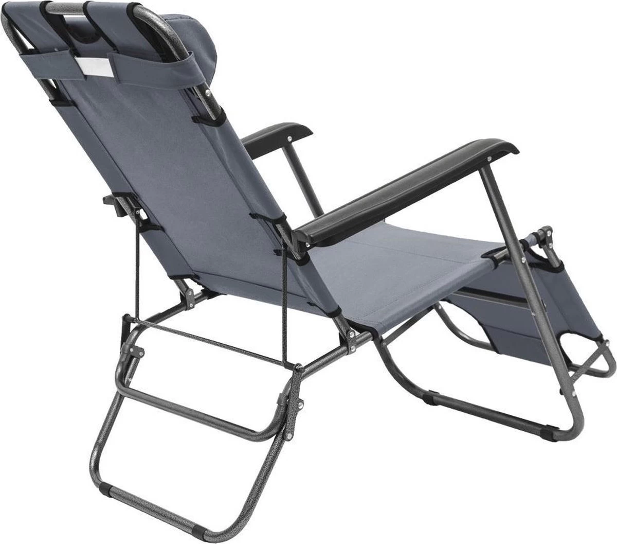 Ligstoel Opvouwbaar 155x60cm - Lichte Ligbed Relaxstoel Tuinstoel Campingstoel Strandstoel 6 Ligstoel Opvouwbaar 155x60cm - Lichte Ligbed Relaxstoel Tuinstoel Campingstoel Strandstoel - Afbeelding 4