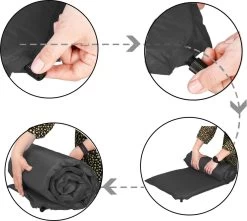 Springos Slaapmat | Zelfopblazend | 180 Cm | Inclusief Hoes | Zwart -Buiten Kamperen 1200x1072 3