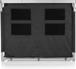 Campart Campingkeuken KI-0734 - Campingkast Groot - 4 Verstelbare Poten - Opvouwbaar En Lichtgewicht - Inclusief Opbergtas - Grijs -Buiten Kamperen 1200x1077