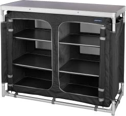 Campart Campingkeuken KI-0734 - Campingkast Groot - 4 Verstelbare Poten - Opvouwbaar En Lichtgewicht - Inclusief Opbergtas - Grijs -Buiten Kamperen 1200x1105 2