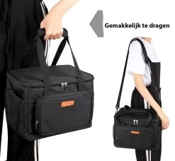 Lunchtas - Koeltas Voor Dames En Heren - Cool Bag - 4 Laags Geïsoleerde Koeltas - Kleine Cooler - Lunch Box - Lunchtas 15 Liter- Zwart 15 Lunchtas - Koeltas Voor Dames En Heren - Cool Bag - 4 Laags Geïsoleerde Koeltas - Kleine Cooler - Lunch Box - Lunchtas 15 Liter- Zwart -Buiten Kamperen 1200x1107 3