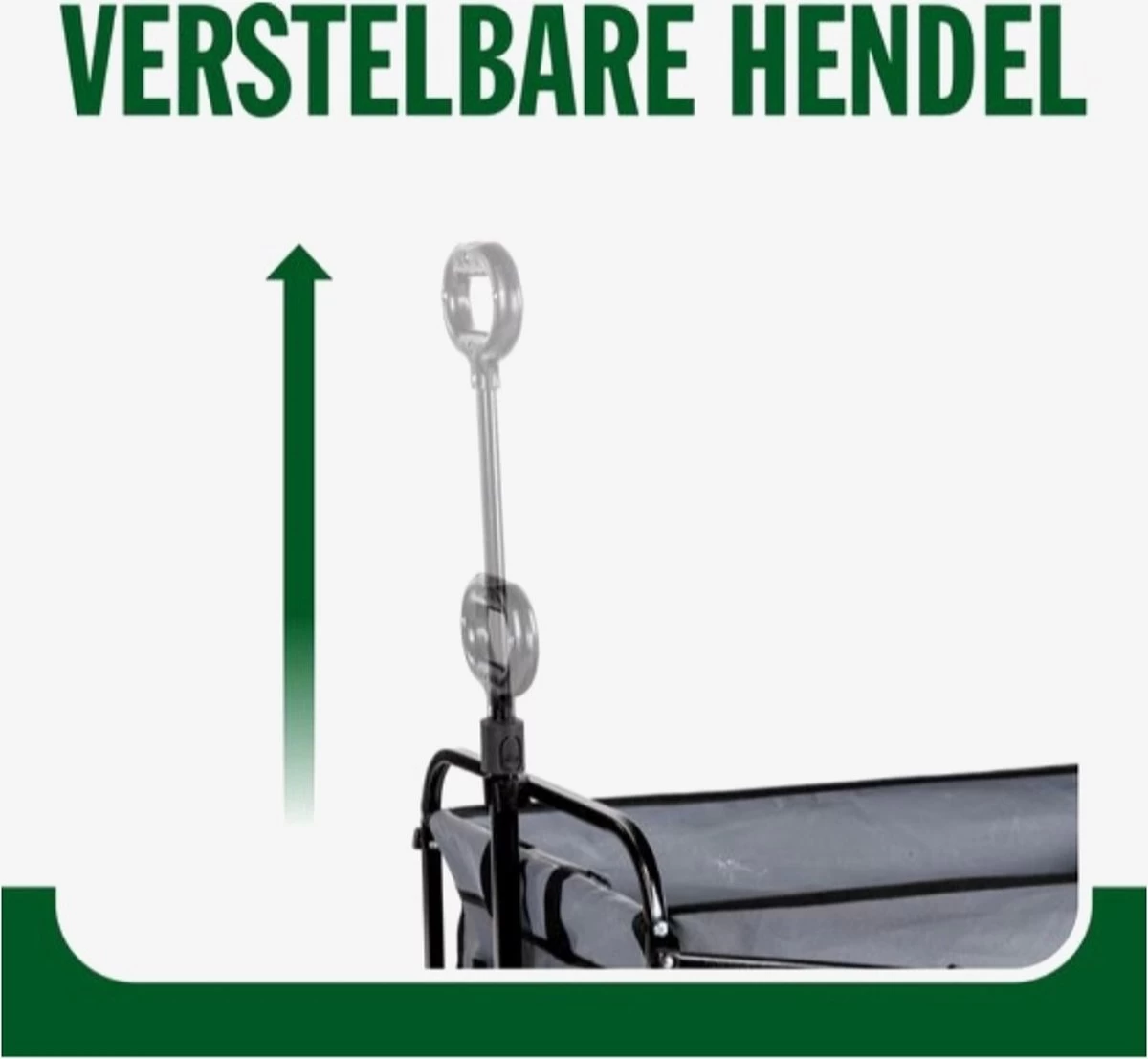 Hoogwaardige Bolderkar Opvouwbaar - Antraciet - Kinderen - Baby - Opslagkar - Bolderwagen - Tuinkar - Bolderkarren 6 Hoogwaardige Bolderkar Opvouwbaar - Antraciet - Kinderen - Baby - Opslagkar - Bolderwagen - Tuinkar - Bolderkarren - Afbeelding 4