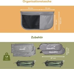 Skandika Campingstoel Compact SET – Campingstoelen – Campingstoel Tot 150 Kg Belastbaar - Kampeerstoel, Visstoel, Kleine Pakmaat, Opvouwbaar, Stabiel, Licht, Comfortabel Gepolsterd – Draagtas Meegeleverd – Vouwstoel – Kampeermeubelen – Grijs 15 Skandika Campingstoel Compact SET – Campingstoelen – Campingstoel Tot 150 Kg Belastbaar - Kampeerstoel, Visstoel, Kleine Pakmaat, Opvouwbaar, Stabiel, Licht, Comfortabel Gepolsterd – Draagtas Meegeleverd – Vouwstoel – Kampeermeubelen – Grijs -Buiten Kamperen 1200x1117
