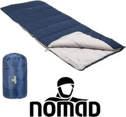 NOMAD® Brisbane Slaapzak | 205x80cm Blauw | Lichtgewicht & Kwalitatief | Dekenmodel Slaapzak | Incl Hoes -Buiten Kamperen 1200x1118 2