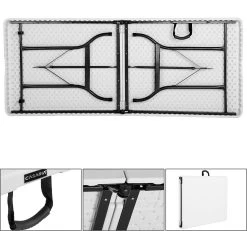 Casaria Tuintafel Opvouwbaar – Met Draaggreep 220x70 Cm – Wit 17 Casaria Tuintafel Opvouwbaar – Met Draaggreep 220x70 Cm – Wit -Buiten Kamperen 1200x1121