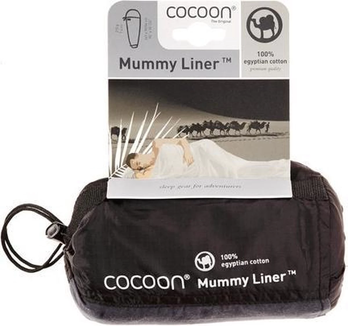 Cocoon Mummyliner - Lakenzak - Egyptisch Katoen - Tuareg 6 Cocoon Mummyliner - Lakenzak - Egyptisch Katoen - Tuareg - Afbeelding 4