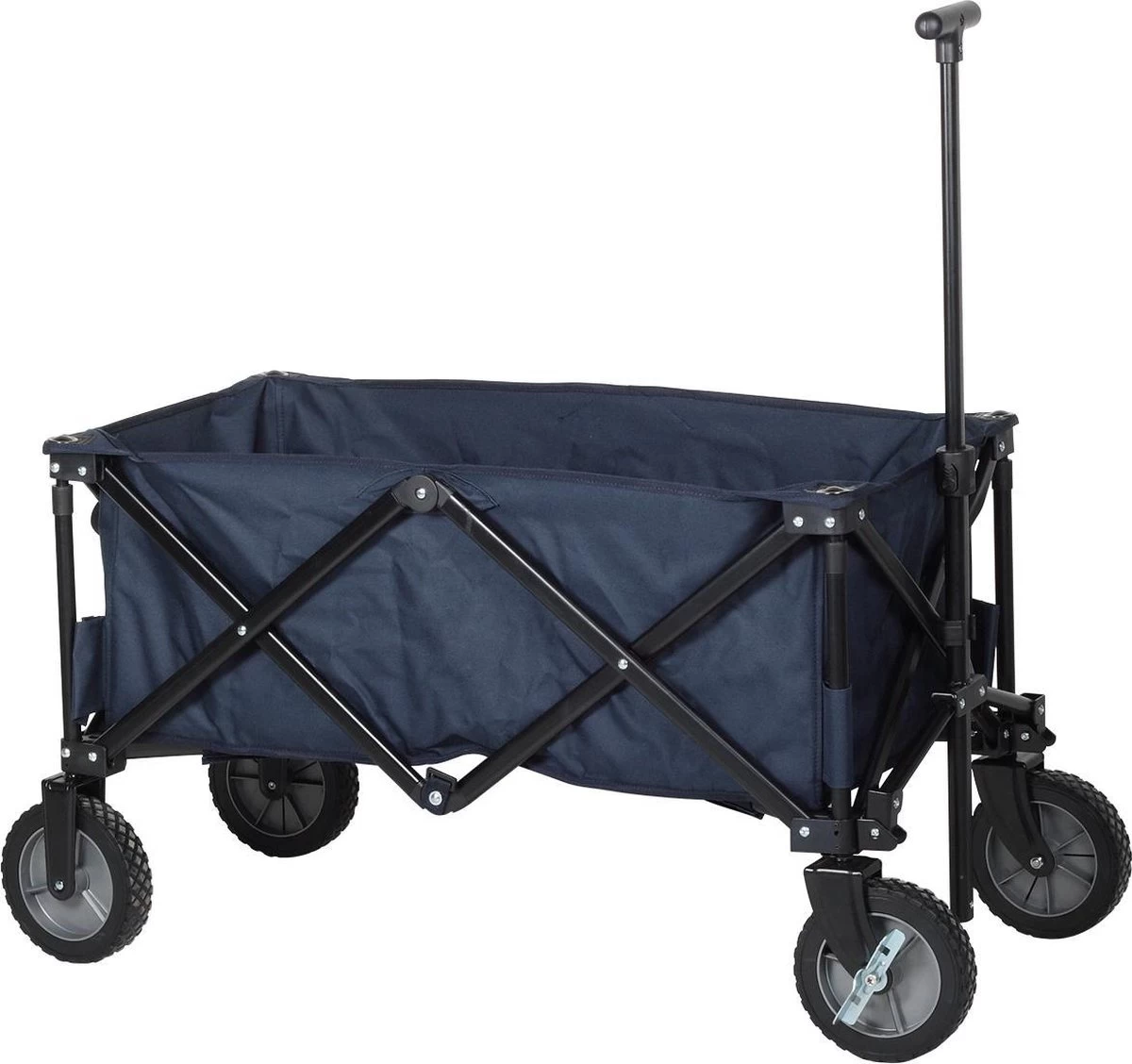 Campart Bolderkar HC-0910 - Opvouwbaar - Bolderwagen Met Stevig Harmonicaframe - Inclusief Opbergtas En Bodemplaat - Blauw 4 Campart Bolderkar HC-0910 - Opvouwbaar - Bolderwagen Met Stevig Harmonicaframe - Inclusief Opbergtas En Bodemplaat - Blauw - Afbeelding 2
