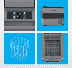 Auronic Elektrische Koelbox - 49.5L - Compressor - 12V En 240V - Grijs -Buiten Kamperen 1200x1129 2