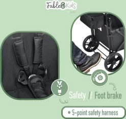 FableKids LEO X2 Lite Opvouwbare Handkar Met Dak Onyx Zwart 22 FableKids LEO X2 Lite Opvouwbare Handkar Met Dak Onyx Zwart -Buiten Kamperen 1200x1134 7