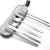 House Of Husk Reisbestek - Reis Bestekset - Chopsticks - Metalen Rietjes Met Borstel - Lepel - Vaatwasserbestendig - RVS - 7 Delig - Zilver -Buiten Kamperen 1200x1139 1