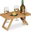 Relaxdays Opvouwbare Picknick Wijntafel - 4 Wijnglazenhouders - Bamboe Dienbladtafel Klein -Buiten Kamperen 1200x1143 1