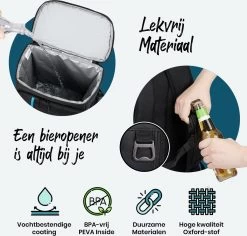 Sunflake Koelrugzak Groot - Lunchtas - Koeltas Backpack Voor Dames & Heren - Zwart -Buiten Kamperen 1200x1145 2