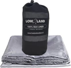 LOWLAND OUTDOOR® Lakenzak - 100% Zijde - 2 Persoons - 220x160cm - 255 Gram -Buiten Kamperen 1200x1148 3