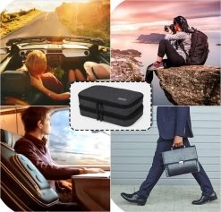 Merkloos Insuline Koeltas Etui Diabetes Tasje Met Ijspak Diabetes Clutch Zwart -Buiten Kamperen 1200x1152