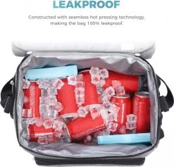 Lifewit 20L Koeltas | 20 Liter | Opvouwbaar | Koelbox-Koeltas | Isolatietas/ Picknicktas Voor Levensmiddelen / Grijs -Buiten Kamperen 1200x1153