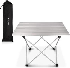 Navaris Campingtafel - Inklapbaar Campingtafeltje Van Aluminium - Opvouwbare Tafel Inclusief Draagtas - Picknicktafel - Zilver 13 Navaris Campingtafel - Inklapbaar Campingtafeltje Van Aluminium - Opvouwbare Tafel Inclusief Draagtas - Picknicktafel - Zilver -Buiten Kamperen 1200x1164