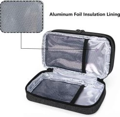 Merkloos Insuline Koeltas Etui Diabetes Tasje Met Ijspak Diabetes Clutch Zwart -Buiten Kamperen 1200x1167 2