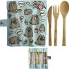 Pusheen De Kat Foodie - 100% Natuurlijk Bamboe 6-delige Bestek Set -Buiten Kamperen 1200x1176 13