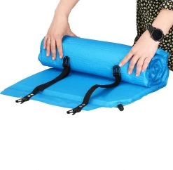 Springos Slaapmat | Zelfopblazend | 186 Cm | Inclusief Hoes & Hoofdkussen | Lichtblauw -Buiten Kamperen 1200x1176 8