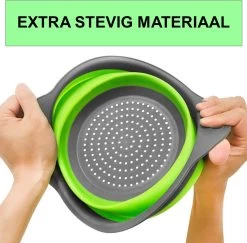 Merkloos Inklapbare Vergiet - Opvouwbaar - Groot - Blauw - Siliconen -Buiten Kamperen 1200x1179 3