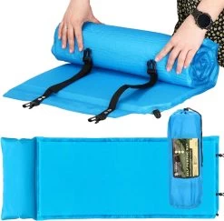 Springos Slaapmat | Zelfopblazend | 186 Cm | Inclusief Hoes & Hoofdkussen | Lichtblauw -Buiten Kamperen 1200x1180 10