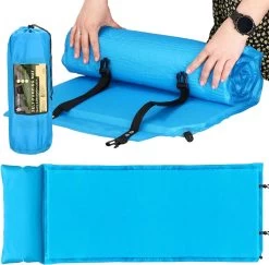 Springos Slaapmat | Zelfopblazend | 186 Cm | Inclusief Hoes & Hoofdkussen | Lichtblauw -Buiten Kamperen 1200x1180 9